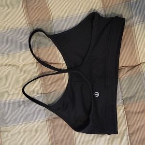 Black sports bra, Size Medium but fits a little smaller. Lululemon.